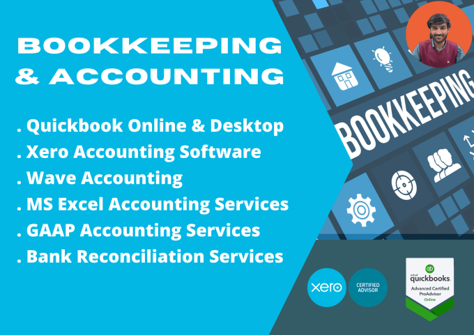 Gig Preview - Do accounting, bookkeeping in quickbooks online, xero, excel