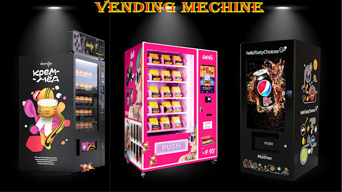 Gig Preview - Do create vending machine logo wrap design