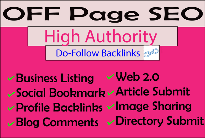 Gig Preview - Create manual high authority seo backlinks for your website, off page ranking