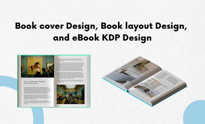 Gig Preview - Book cover design, book layout design, and ebook kdp design