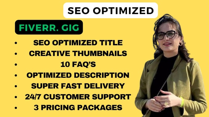 Gig Preview - Write complete gigs with SEO description to get higher sales