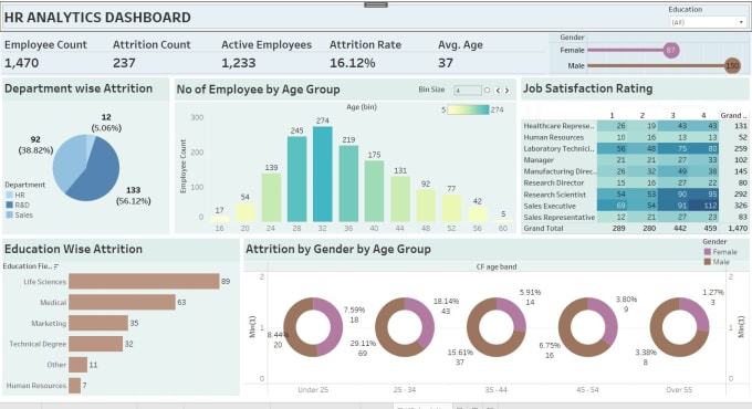 Gig Preview - Create dynamic tableau dashboards that empower your data driven decision