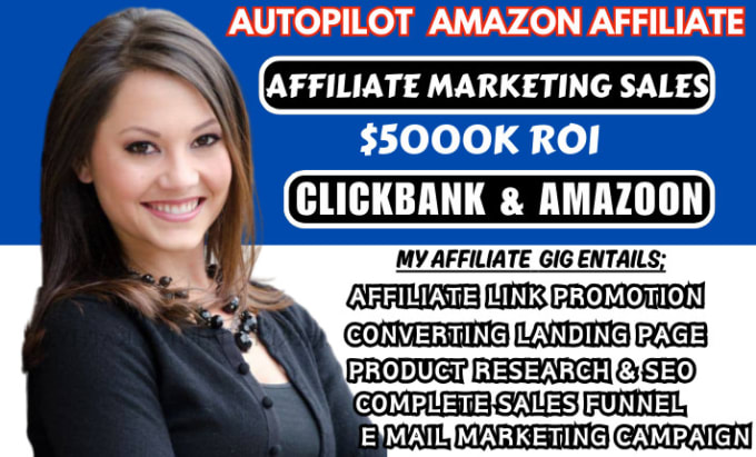 Gig Preview - Create autopilot amazon affiliate website, clickbank affiliate sales funnel