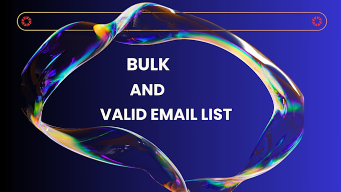 Bestseller - provide bulk and valid email lists for email marketing