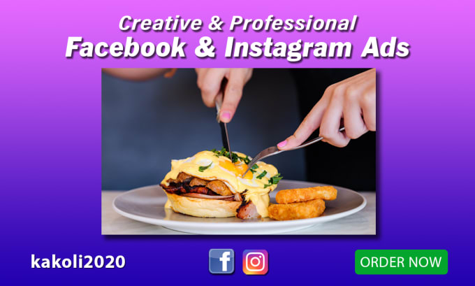 Gig Preview - Design a professional facebook and instagram ads or cover