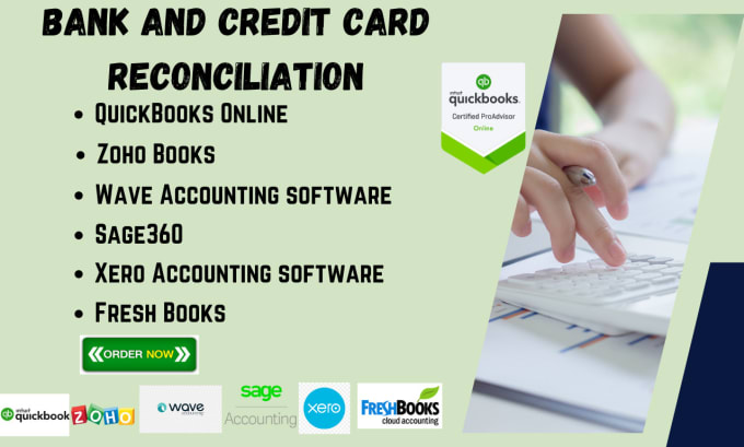 Gig Preview - Do bank and credit card reconciliation on quickbooks online, xero, freshbooks