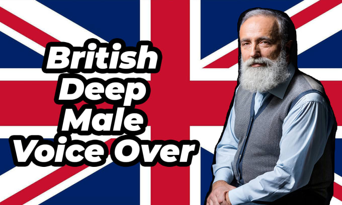 Gig Preview - Produce ai british deep male voice over