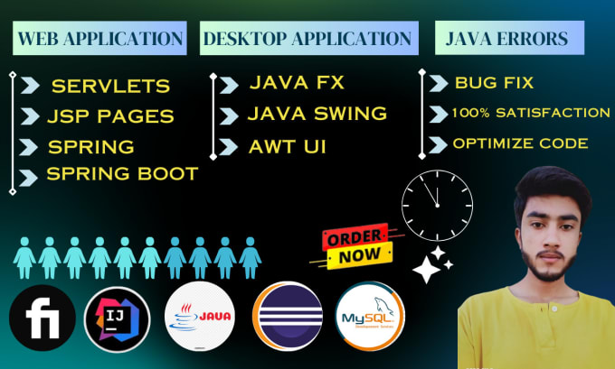 Gig Preview - Web application , desktop application, springboot ,servlet, jsp, swing