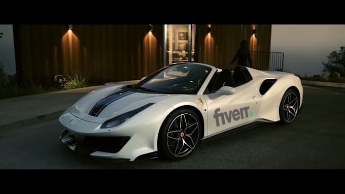 Gig Preview - Put your logo on a ferrari car promo video