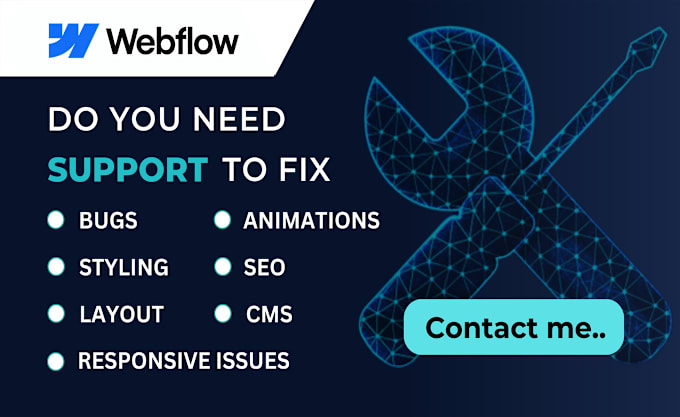 Gig Preview - Fix webflow issues, design update, and webflow support