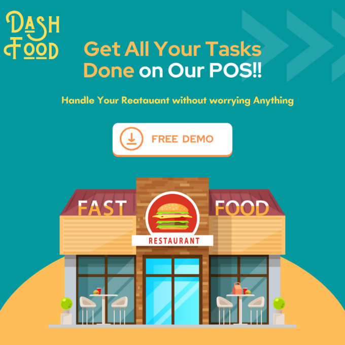 Gig Preview - Provide pos software and app for restaurant fast food shop