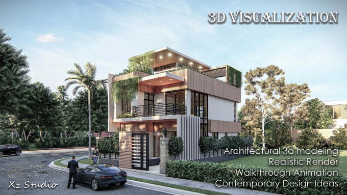 Gig Preview - Develop your residential design with 3d modeling and rendering