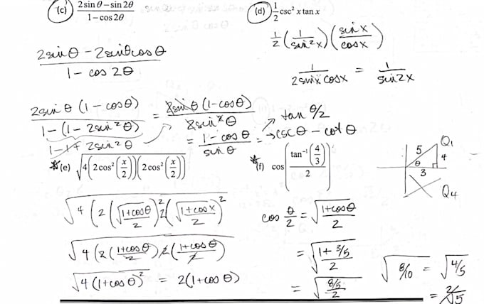 Gig Preview - Help in mathematics, calculus, algebra, statistics assignments