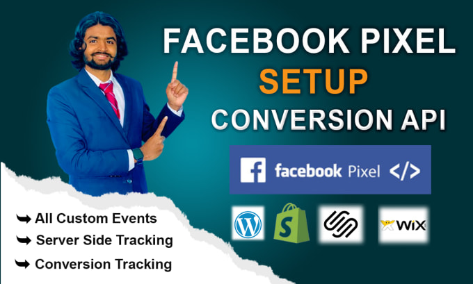 Gig Preview - Setup facebook pixel and API conversion with server tracking