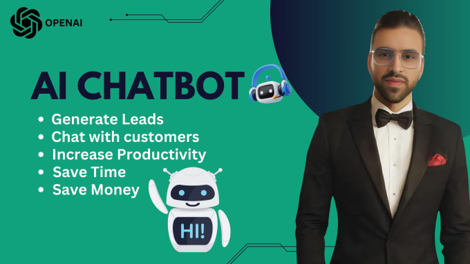 Gig Preview - Create ai chatbot for your business using chatgpt