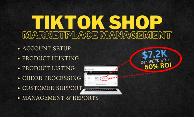 Gig Preview - Setup and manage tiktok shop tiktok dropshipping and tiktok seller central