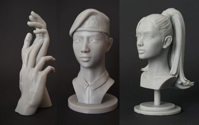 Gig Preview - 3d model realistic, stunning, organic models for printing