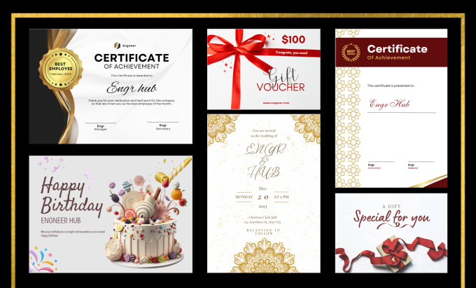 Gig Preview - Create professional invitation card design