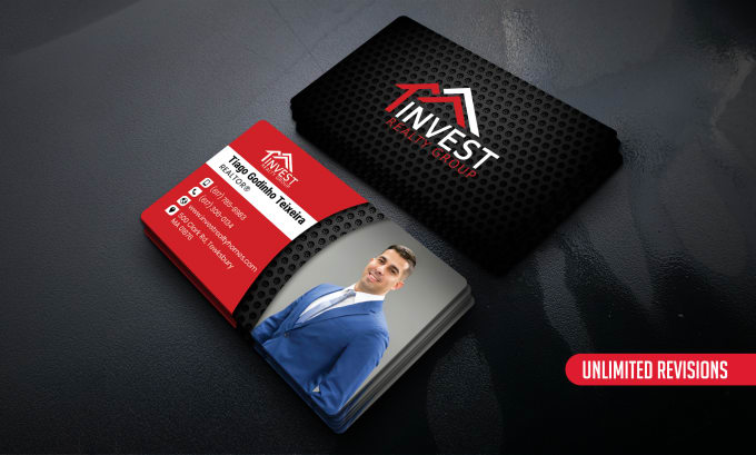 Gig Preview - Design luxury modern business card or minimal unique elegant real estate card