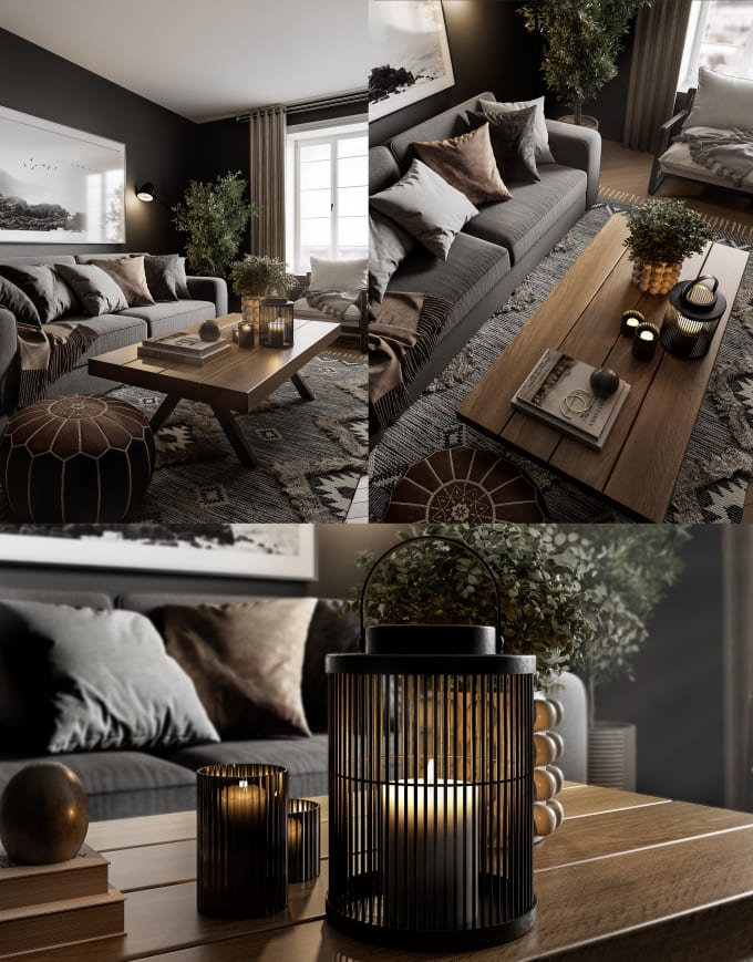 Gig Preview - 3d visualization and interior design