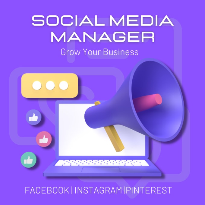 Gig Preview - Be your monthly social media manager,marketer and content creator