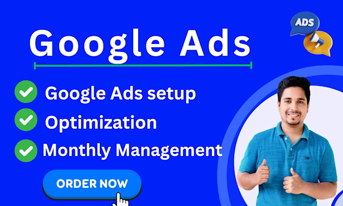 Gig Preview - Setup and manage your google ads adwords ppc campaign