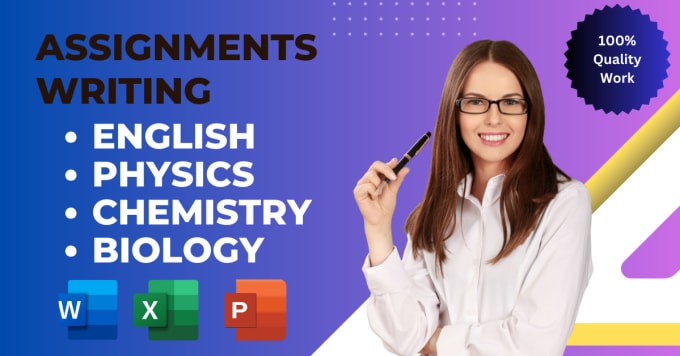 Bestseller - be your physics, chemistry, english and biology assignment maker