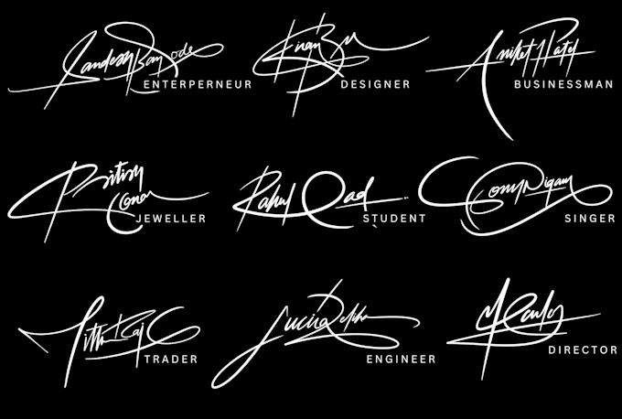 Gig Preview - Make real handwritten signature logo, handmade design