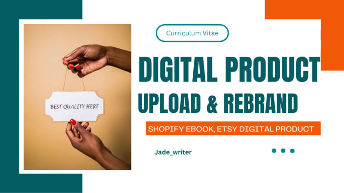 Gig Preview - Upload shopify digital product, etsy ebook, wix online course thinkific redesign