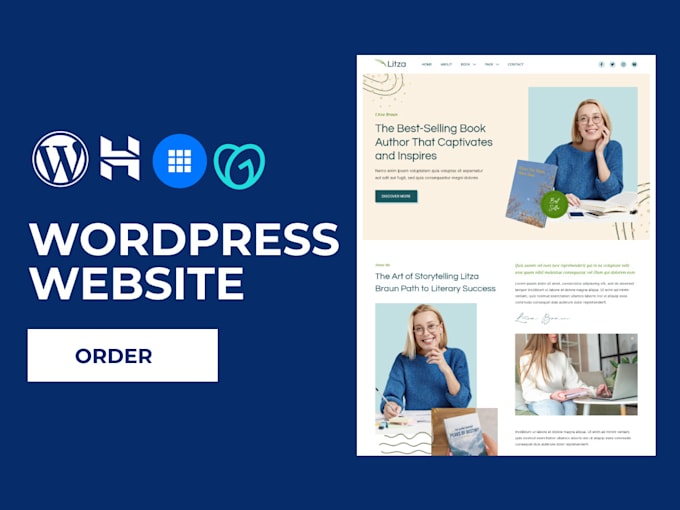 Gig Preview - Create wordpress business website on hostinger bluehost godaddy siteground