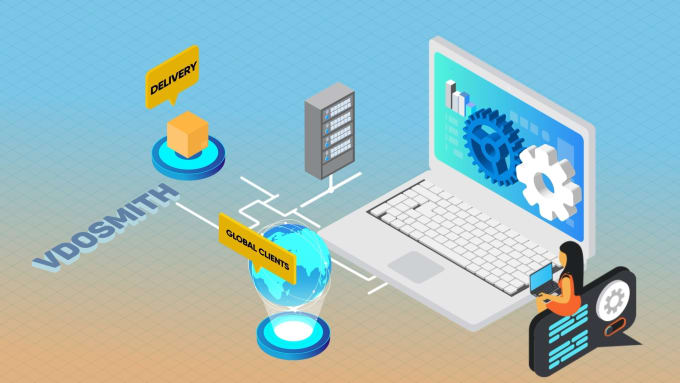 Gig Preview - Create 2d isometric explainer video animation