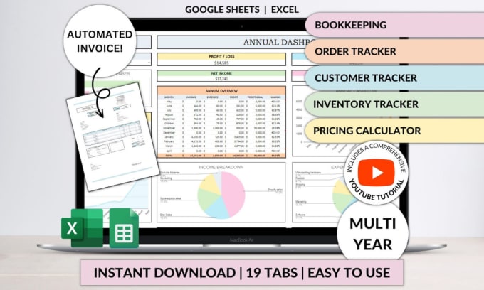 Gig Preview - Etsy google sheet etsy digital planner etsy digital product etsy digital planner