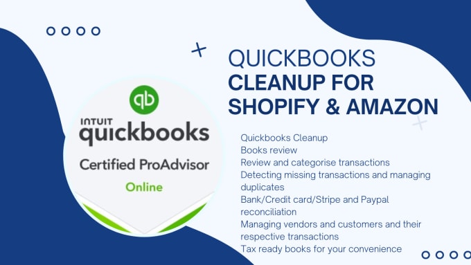 Gig Preview - Do amazon bookkeeping and shopify bookkeeping in quickbooks and xero