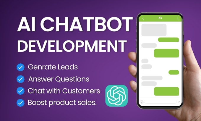 Gig Preview - Build ai chatbot for website and app using chatgpt with integration