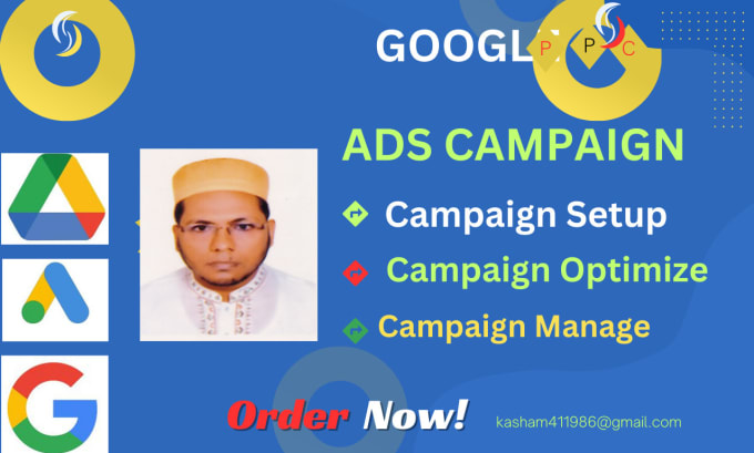 Gig Preview - Setup, manage google ads adwords PPC ads campaign from scratch