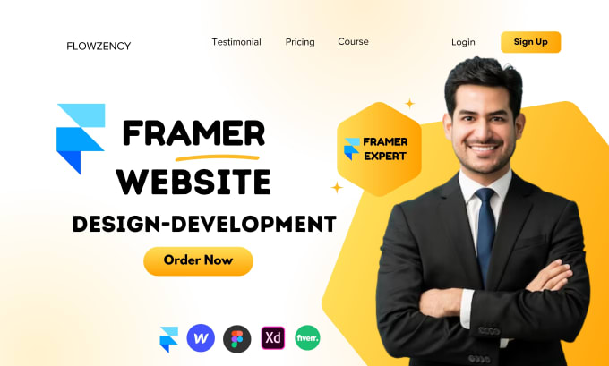 Gig Preview - Do framer website design,figma to framer,framer developer