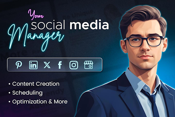 Gig Preview - Be your professional social media marketing manager and content creator