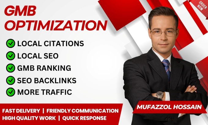 Gig Preview - Be best your optimization gmb local seo ranking service specialist