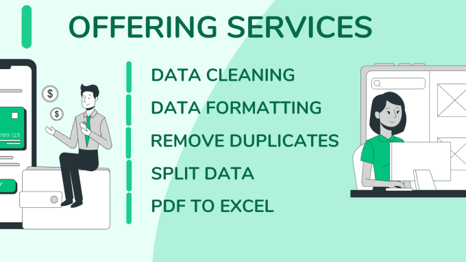 Gig Preview - Transform your data through excel data cleaning and formatting