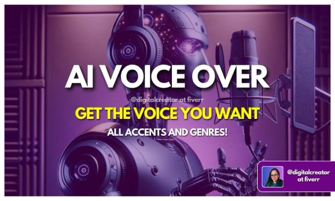 Gig Preview - Create voiceover with ai