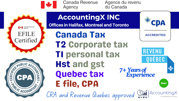 Gig Preview - Efile canada corporation tax, t2 canada as CPA business tax canada