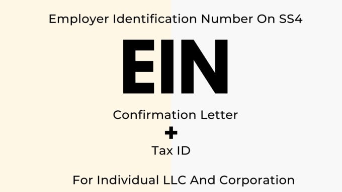 Gig Preview - Get your ein number tax id with letter from irs