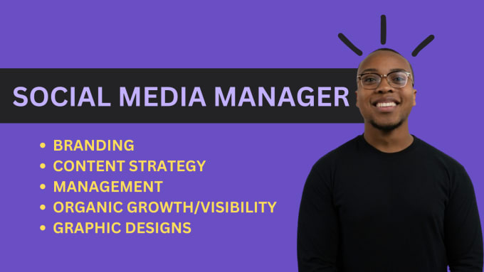 Gig Preview - Be your perfect social media marketing manager strategist content creator