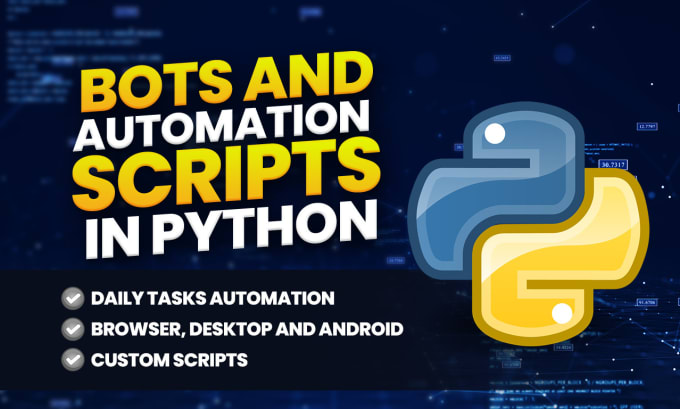 Gig Preview - Develop python bots, automation scripts and ai automation