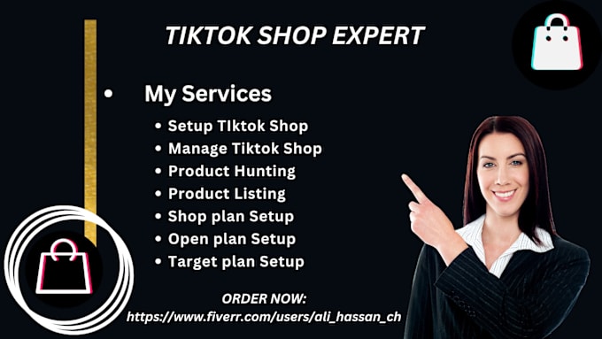 Gig Preview - Set up a tiktok shop and create a catalog for tts