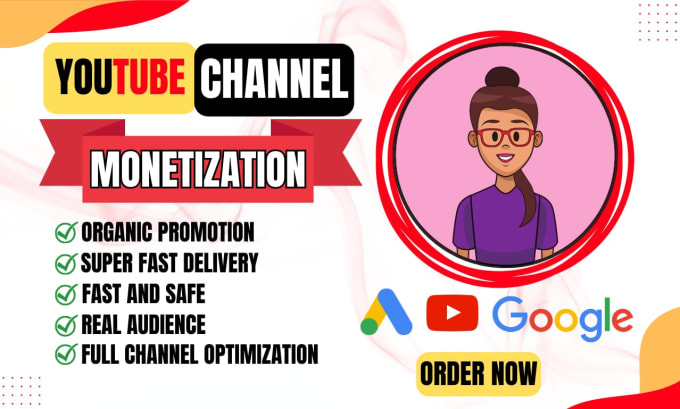 Gig Preview - Do youtube channel monetization and channel promotion