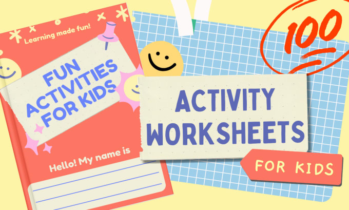 Gig Preview - Design busy book, worksheets, and flashcards for kids