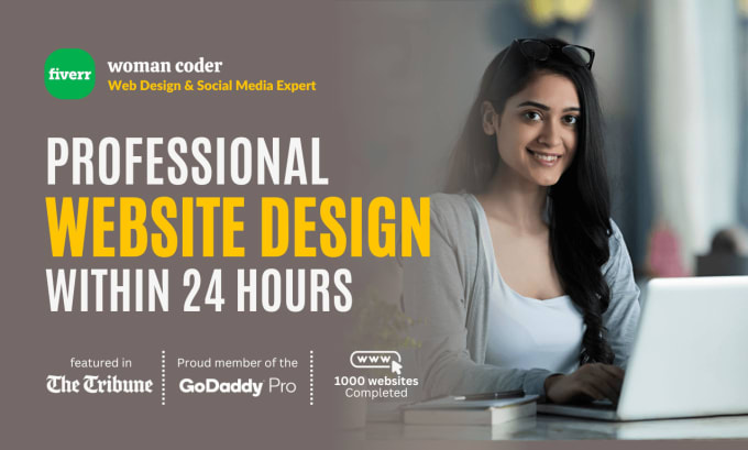 Gig Preview - Design professional website within 24 hours