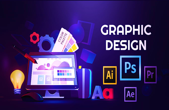 Bestseller - do graphic design photoshop editing flyer vector art logo design for you