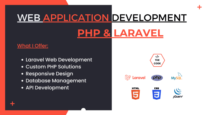 Gig Preview - Do custom PHP, laravel web applications